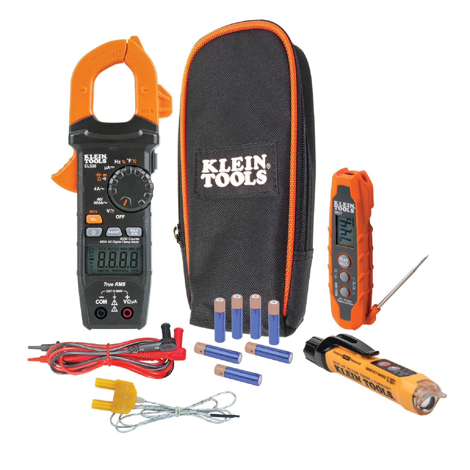 Klein Tools CL320KIT HVAC Digital Clamp Meter Electrical Test Kit Sale
