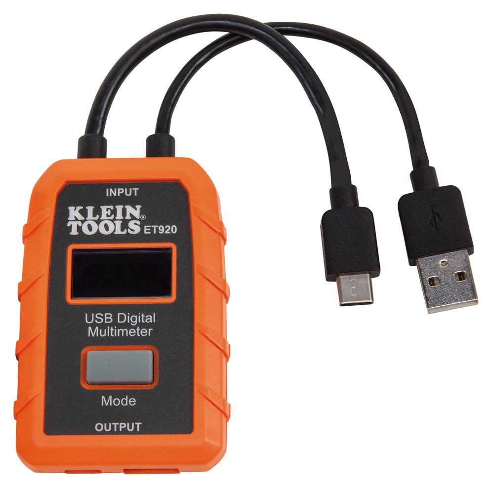 Klein Tools ET920 USB Digital Meter, USB-A and USB-C on Sale