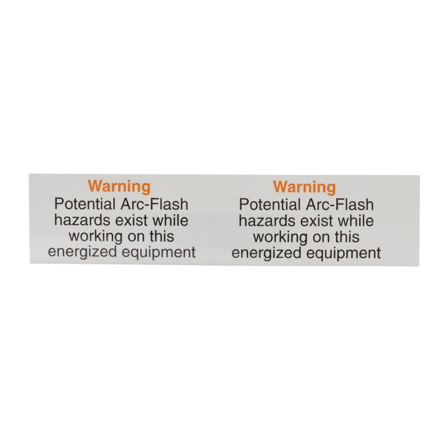 NSI VL-7 Warning – Potential Arc Flash Self Stick Online