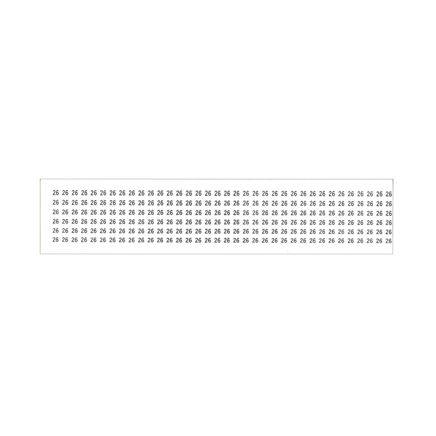 NSI WMC-26 Wire Marker Cards (#26) Fashion