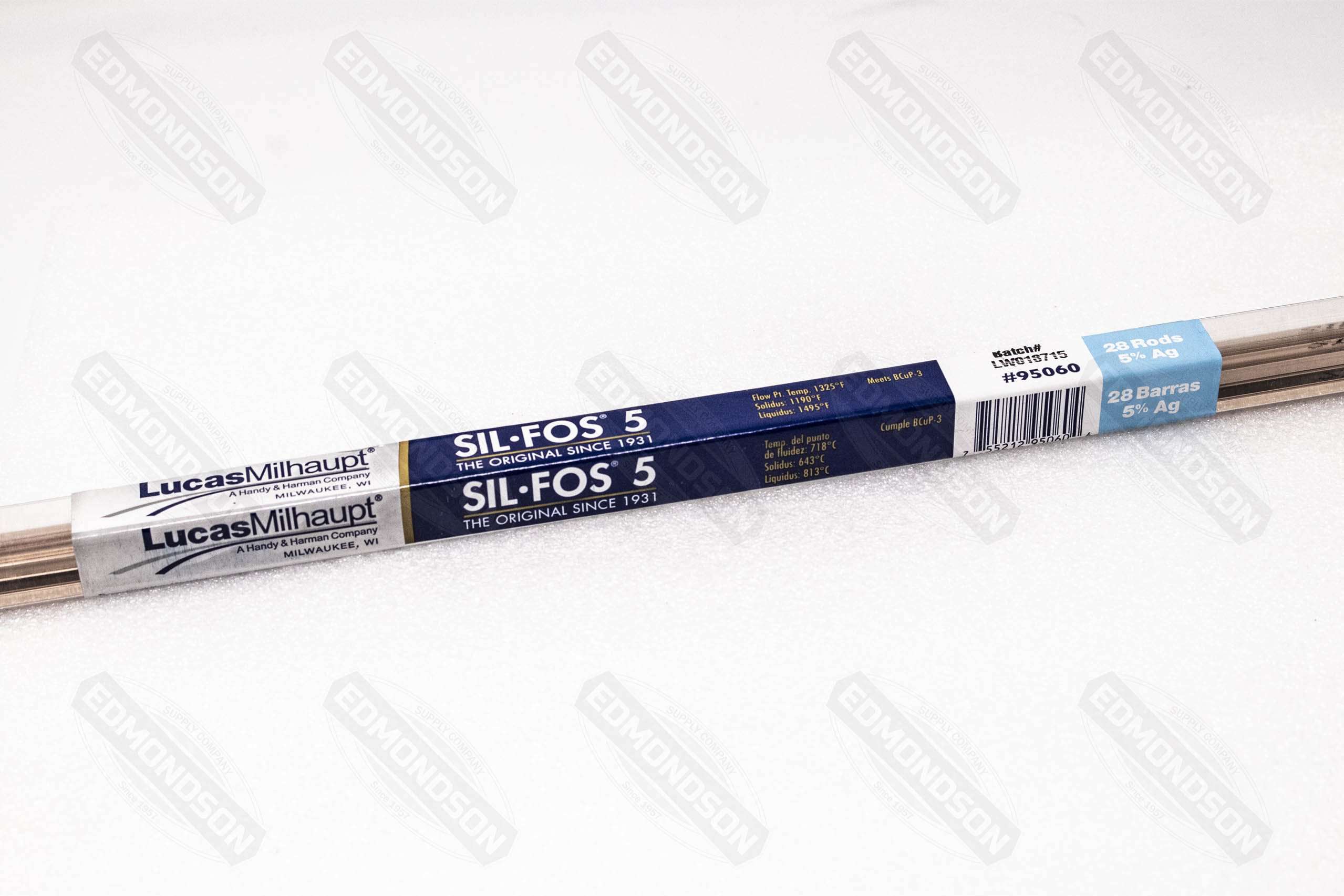 Lucas Milhaupt 95060 Sil-Fos 5 28 Rods, 5% Silver Supply