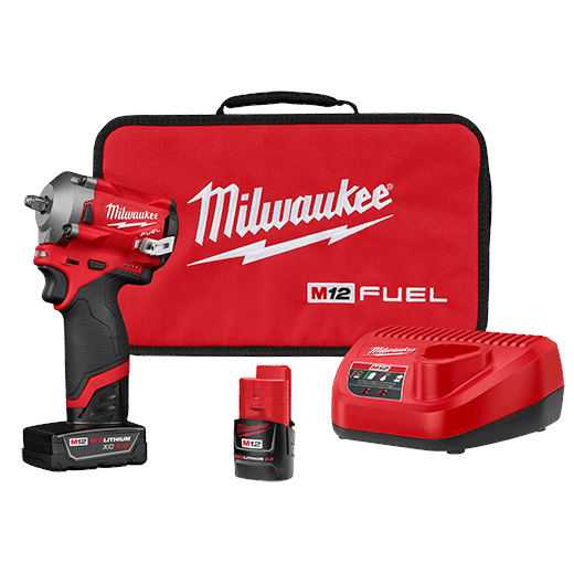 Milwaukee 2554-22 M12 FUEL™ 3/8″ Stubby Impact Wrench Kit Discount
