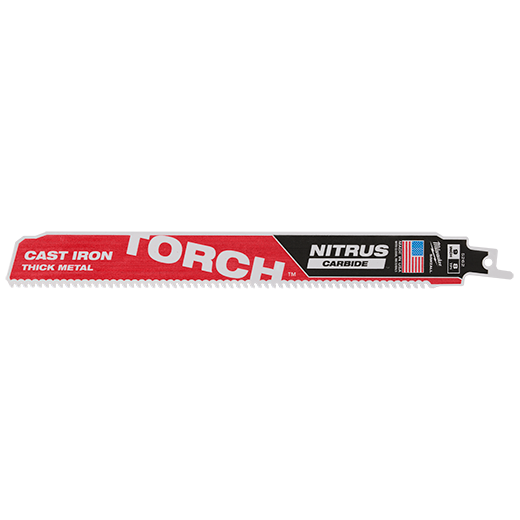 Milwaukee 48-00-5563 SAWZALL® TORCH™ with NITRUS CARBIDE™ 12″ 8TPI 5pk Online Sale