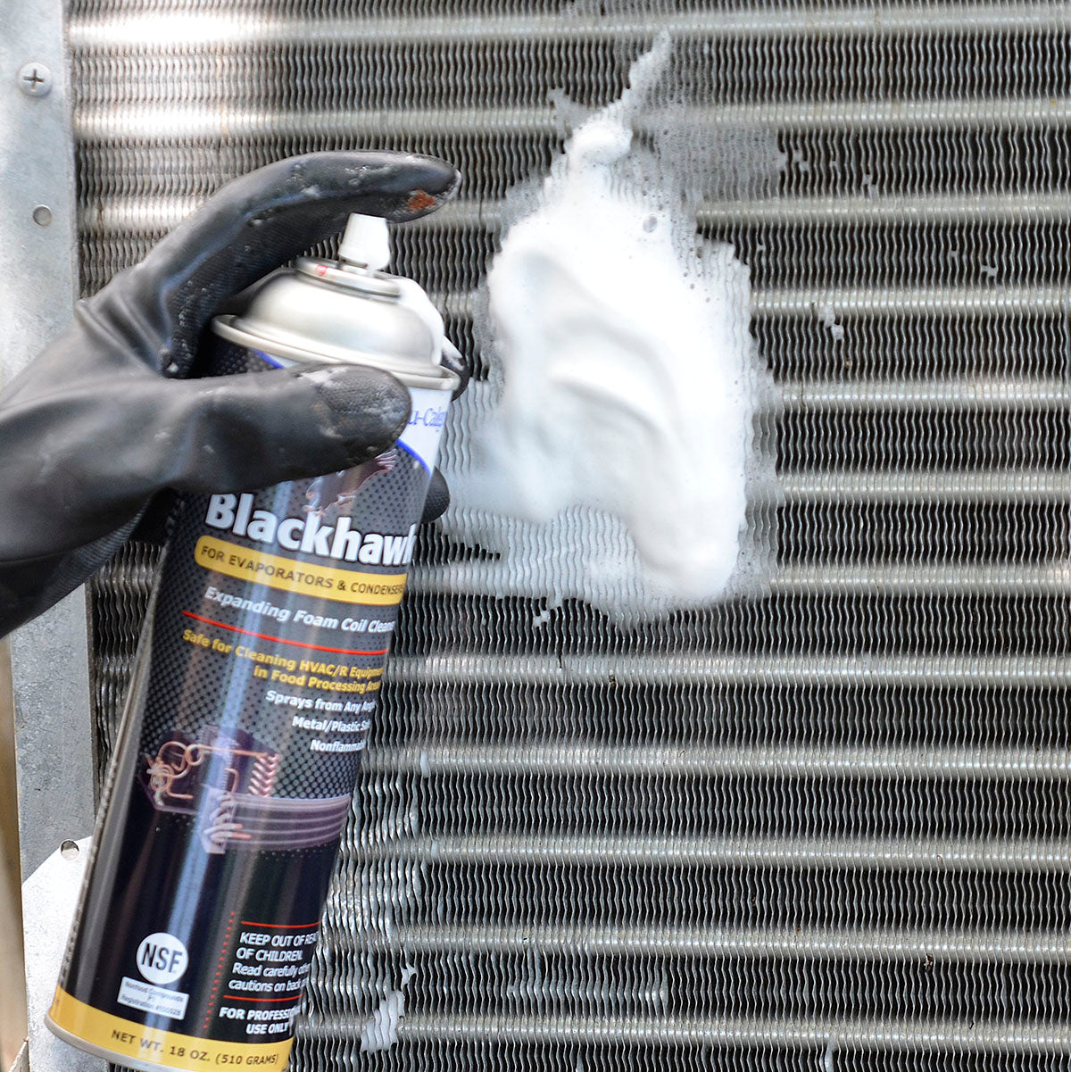 Nu-Calgon 4127-75 Blackhawk Coil Cleaner, 18 oz. Aerosol Can Supply