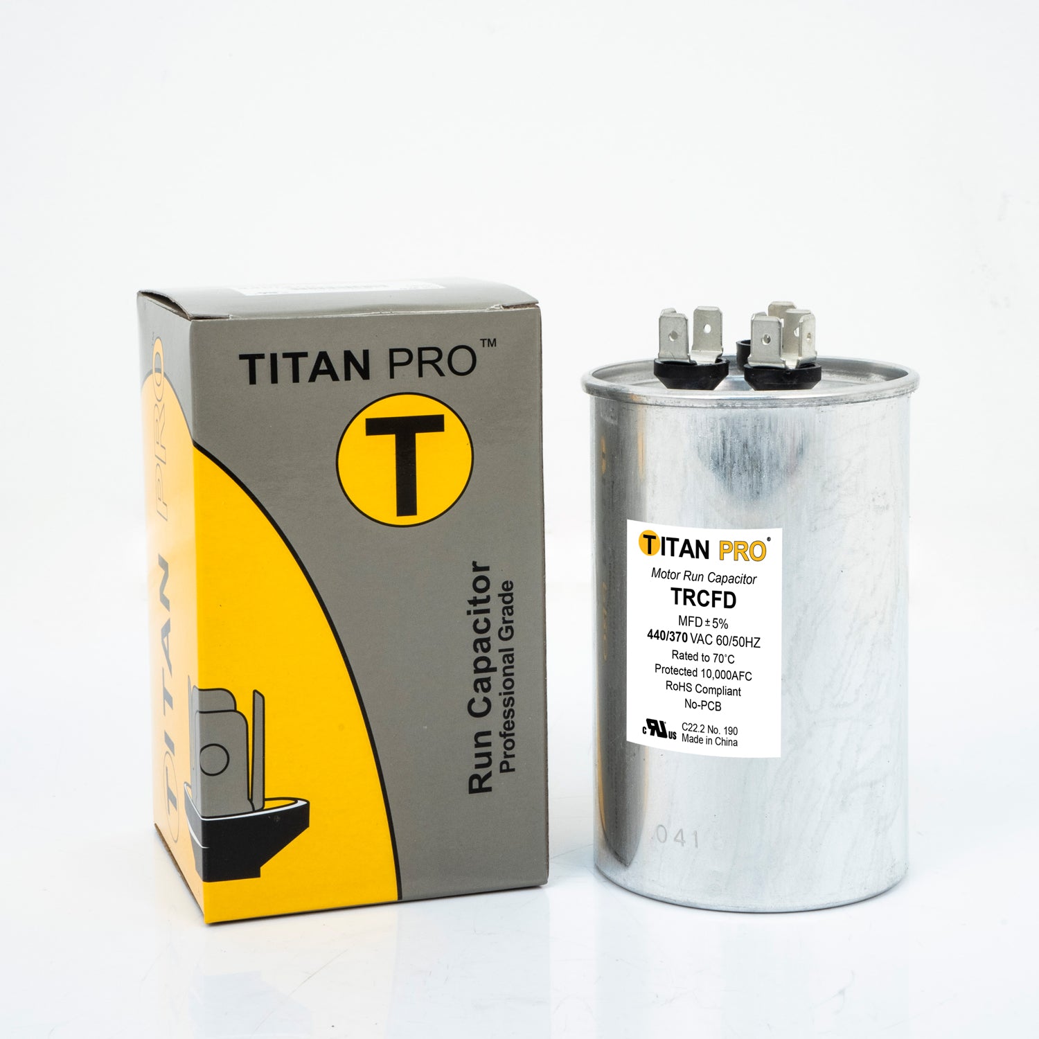 Packard TRCFD3575 Titan PRO Run Capacitor 35+7.5 MFD 440/370 Volt Round Sale