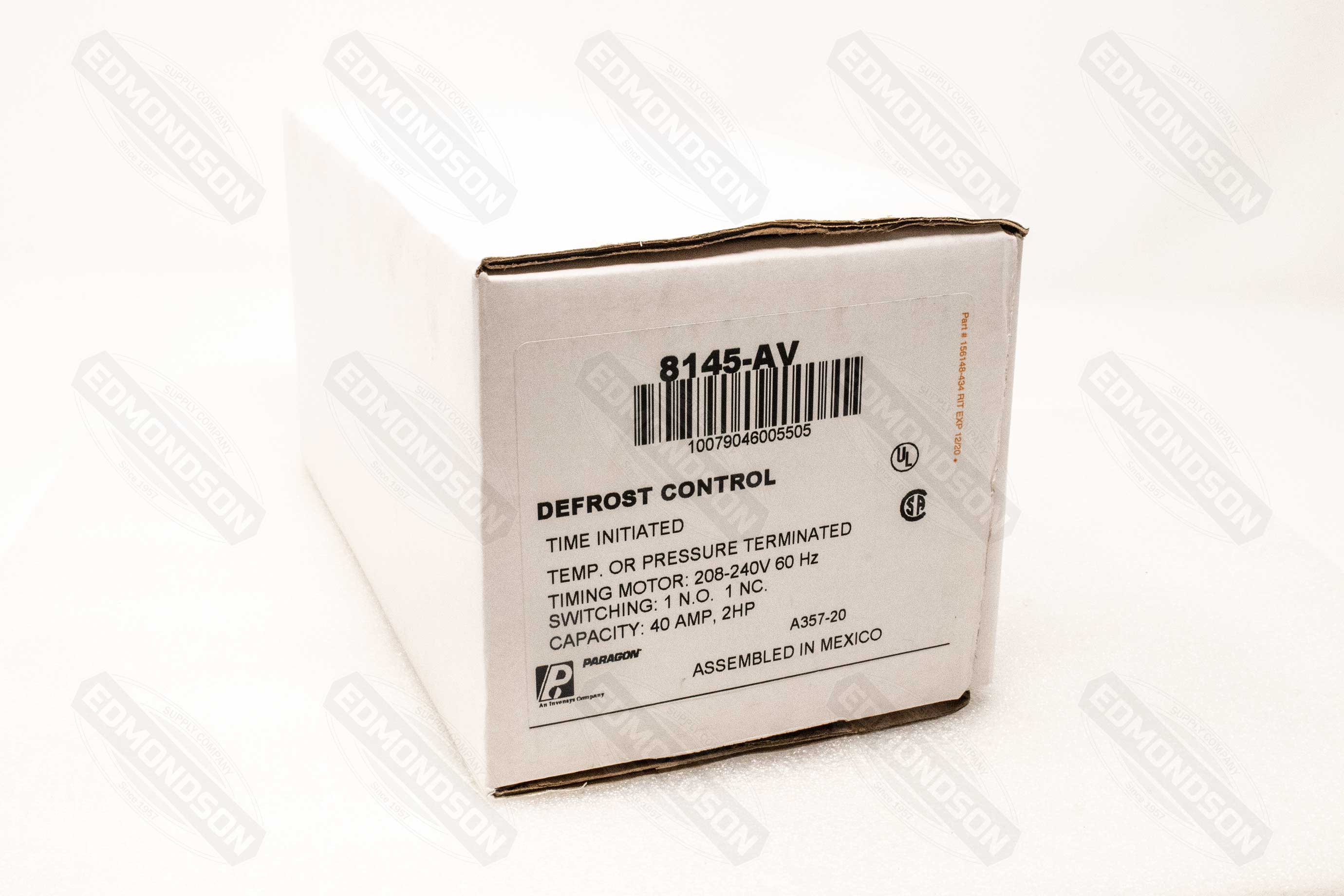 Paragon 8145-AV Defrost Commercial Timer Control, Auto Voltage, 120-240V AC, 60 Hz Online Sale