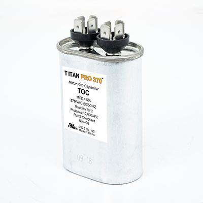 Packard Titan PRO TOC30 Motor Run Capacitor 30 MFD 370 Volt Oval Fashion