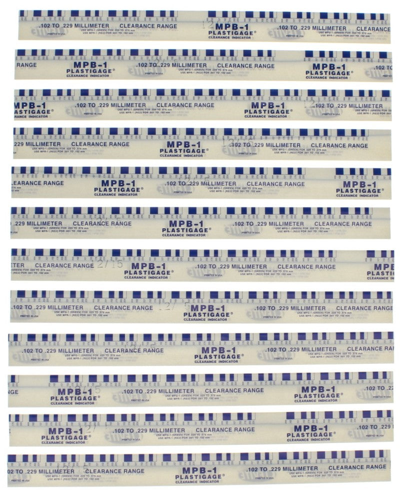 Clevite Plastigage Blue Plastigage – 12 Pack Supply