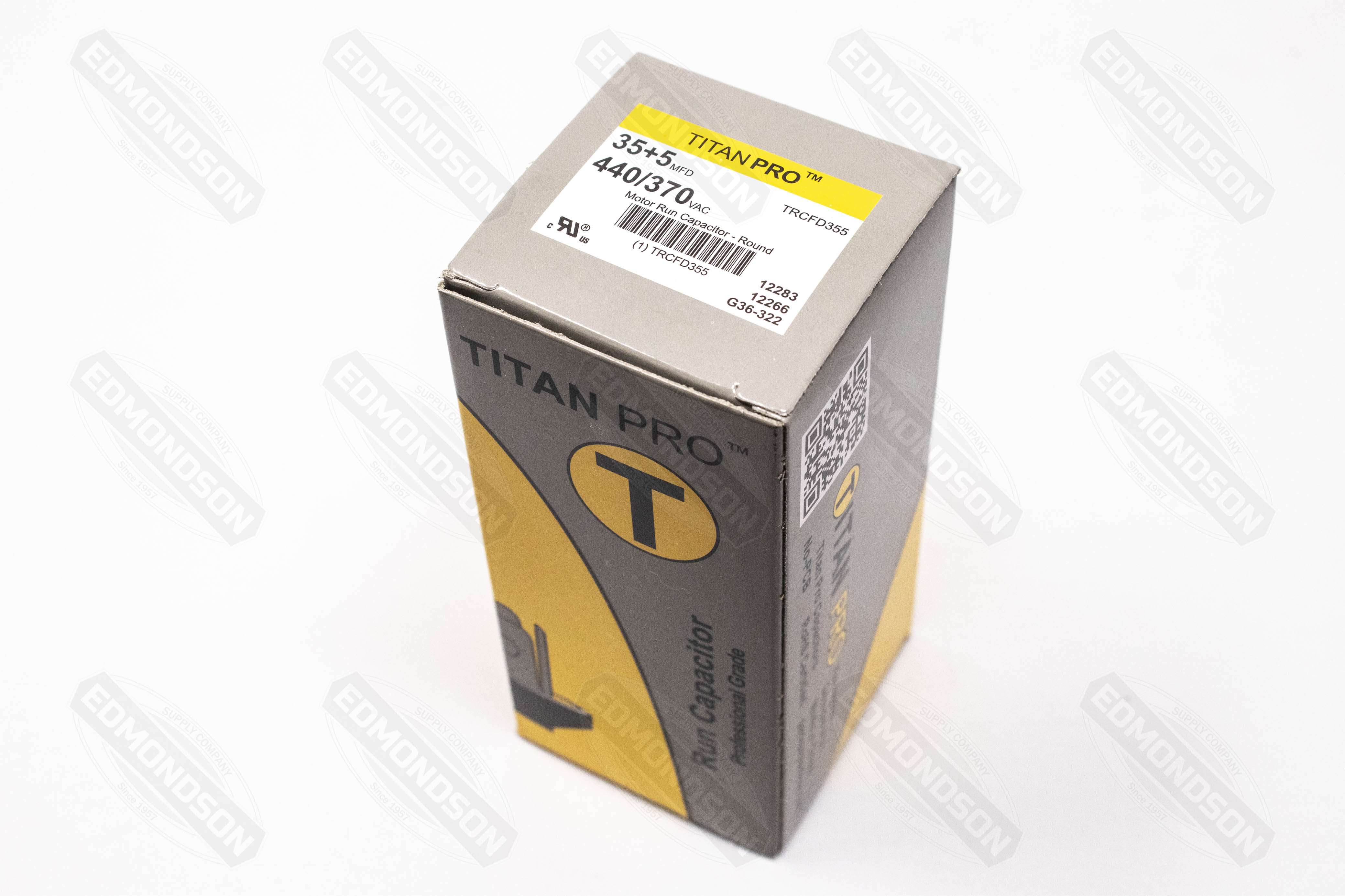 Packard TRCFD355 Titan PRO Run Capacitor 35+5 MFD 440/370 Volt, Round Sale