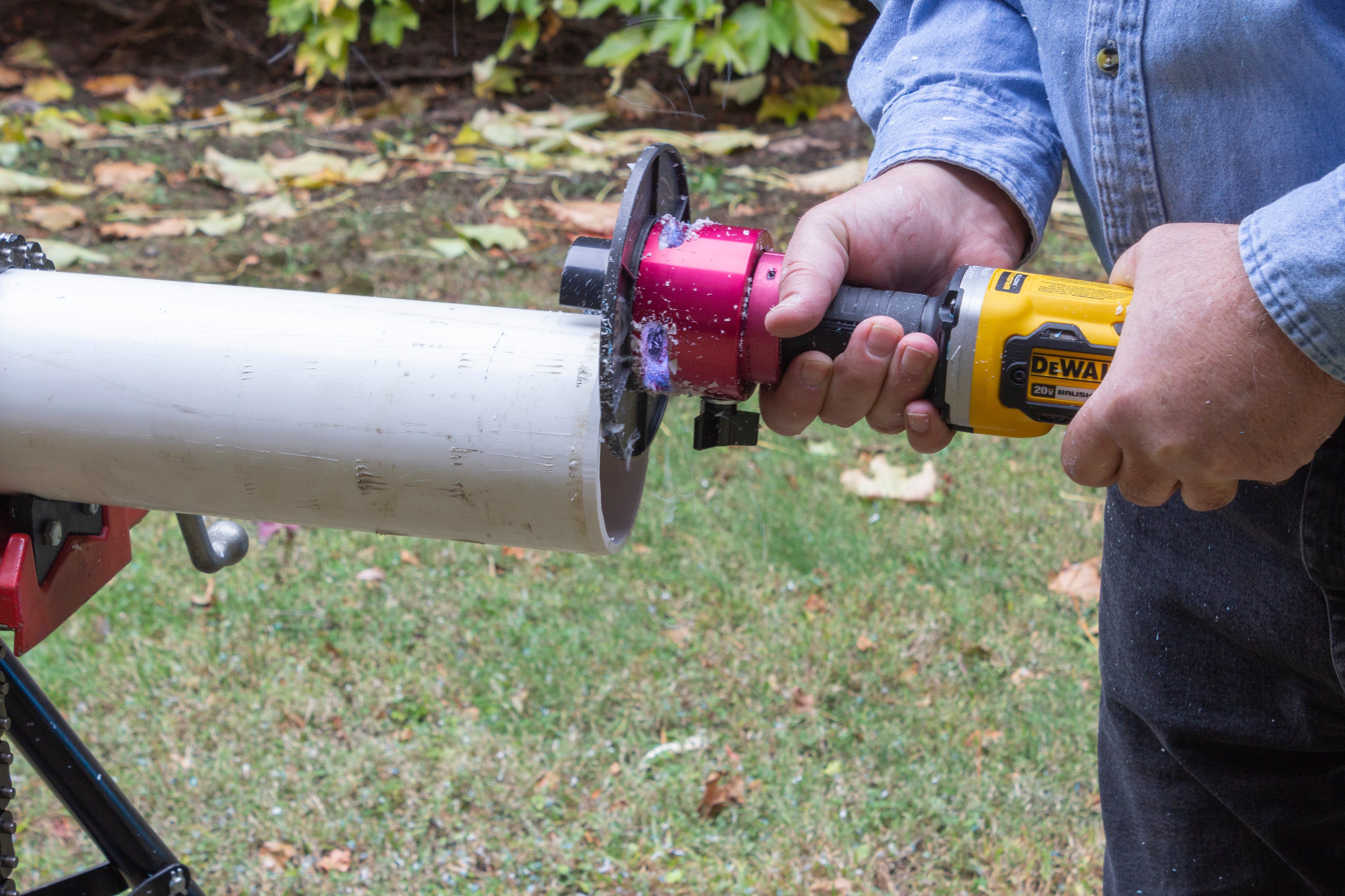 Reed Mfg CPBDK Bevel Boss™ Cordless Pipe Beveler Kit, DeWalt® Fashion
