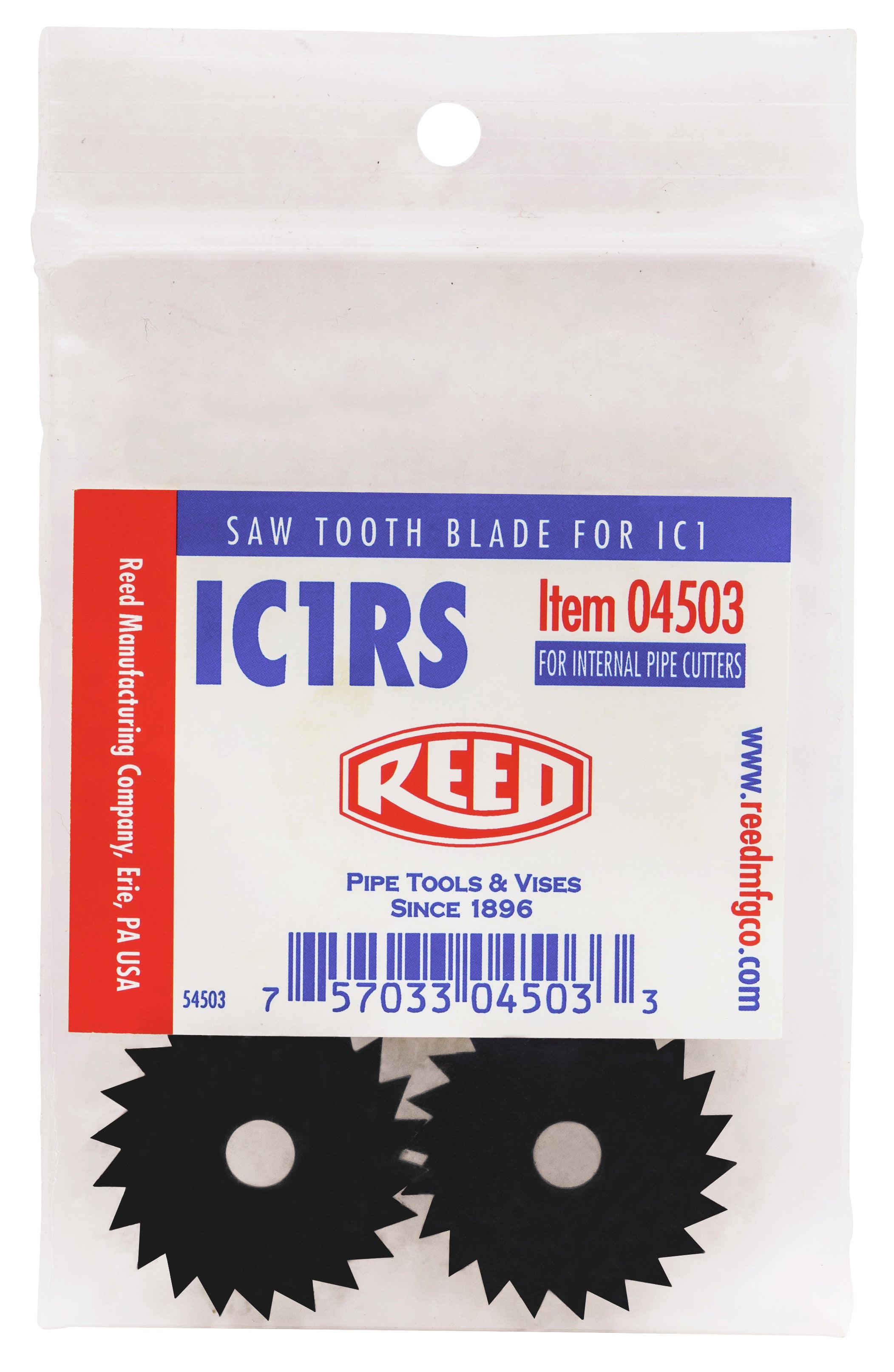 Reed Mfg IC1RS Internal Pipe Cutter Replacement Saw Tooth Blade, 2-Pack Supply