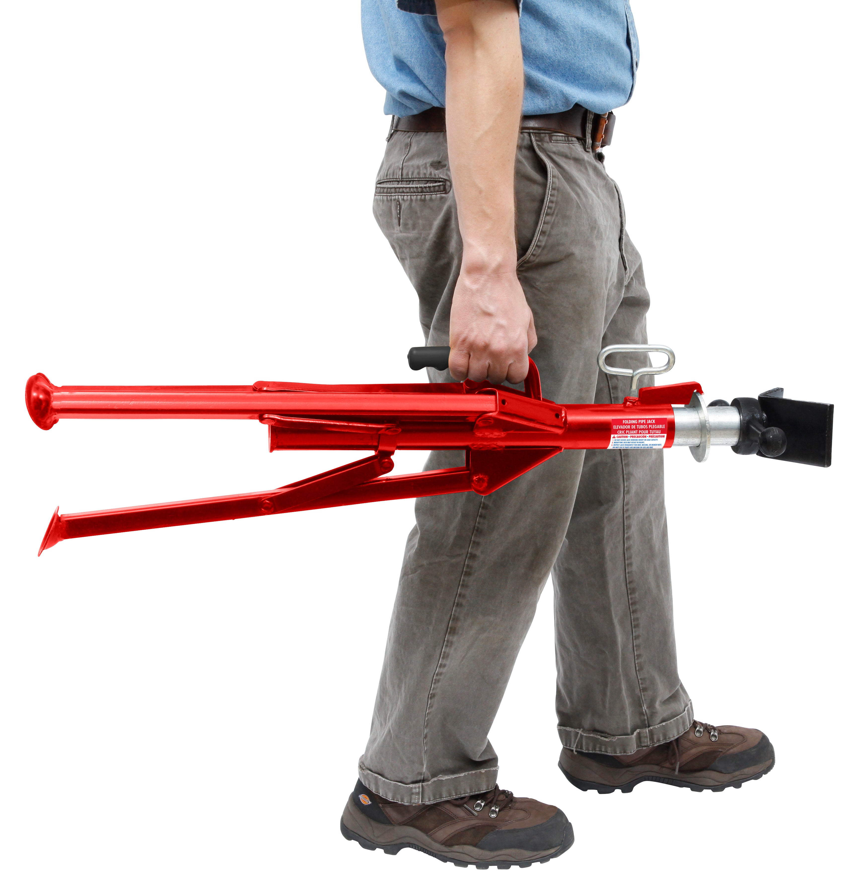 Reed Mfg JFV Folding V-Head Pipe Jack, 2500 lbs Online now