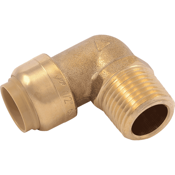 SharkBite U280LF 1/2″  x 1/2″ MNPT Brass Push Male Adapter Elbow Discount