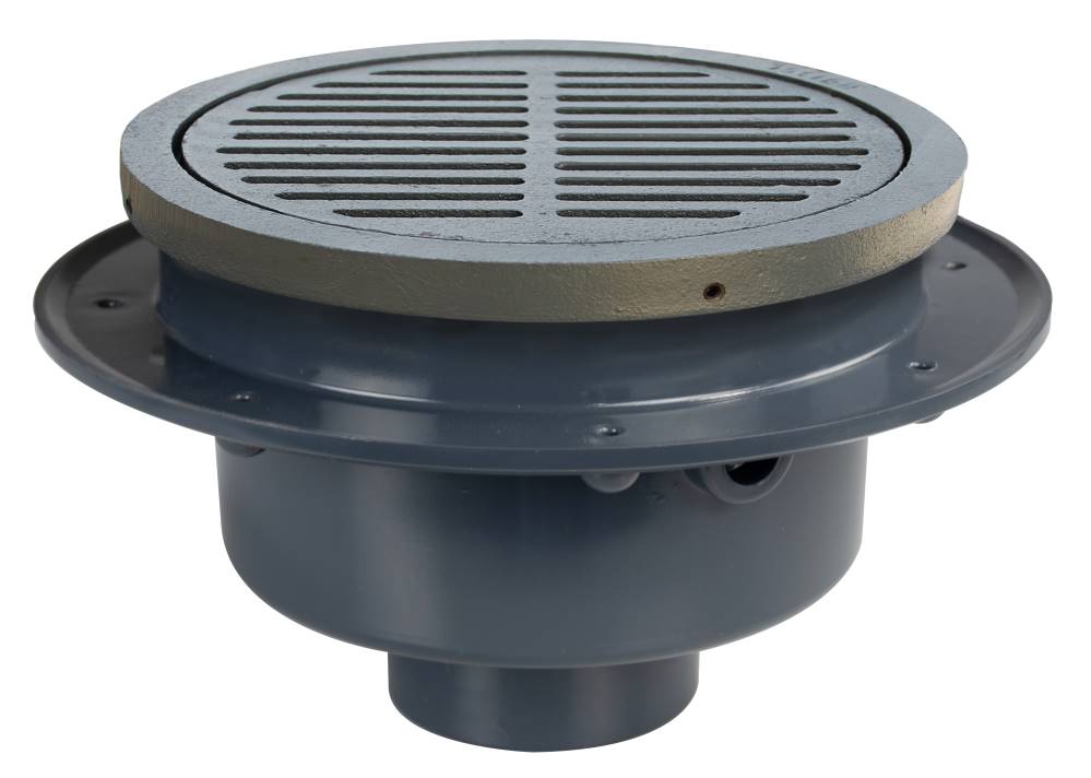 Sioux Chief 860-4PI FatMax™ Large-Capacity Floor Drain w/ Cast Iron Ring & Strainer, 4″ PVC Sch. 40 Hub Connection Online Sale