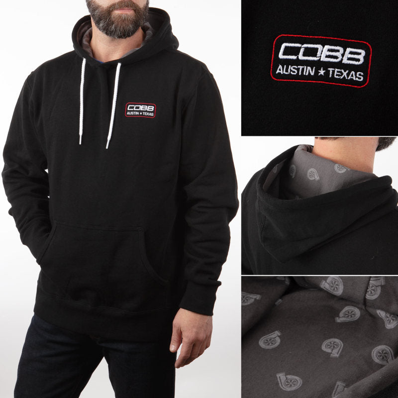 Cobb Black Pullover Hoodie – Size Small Fashion