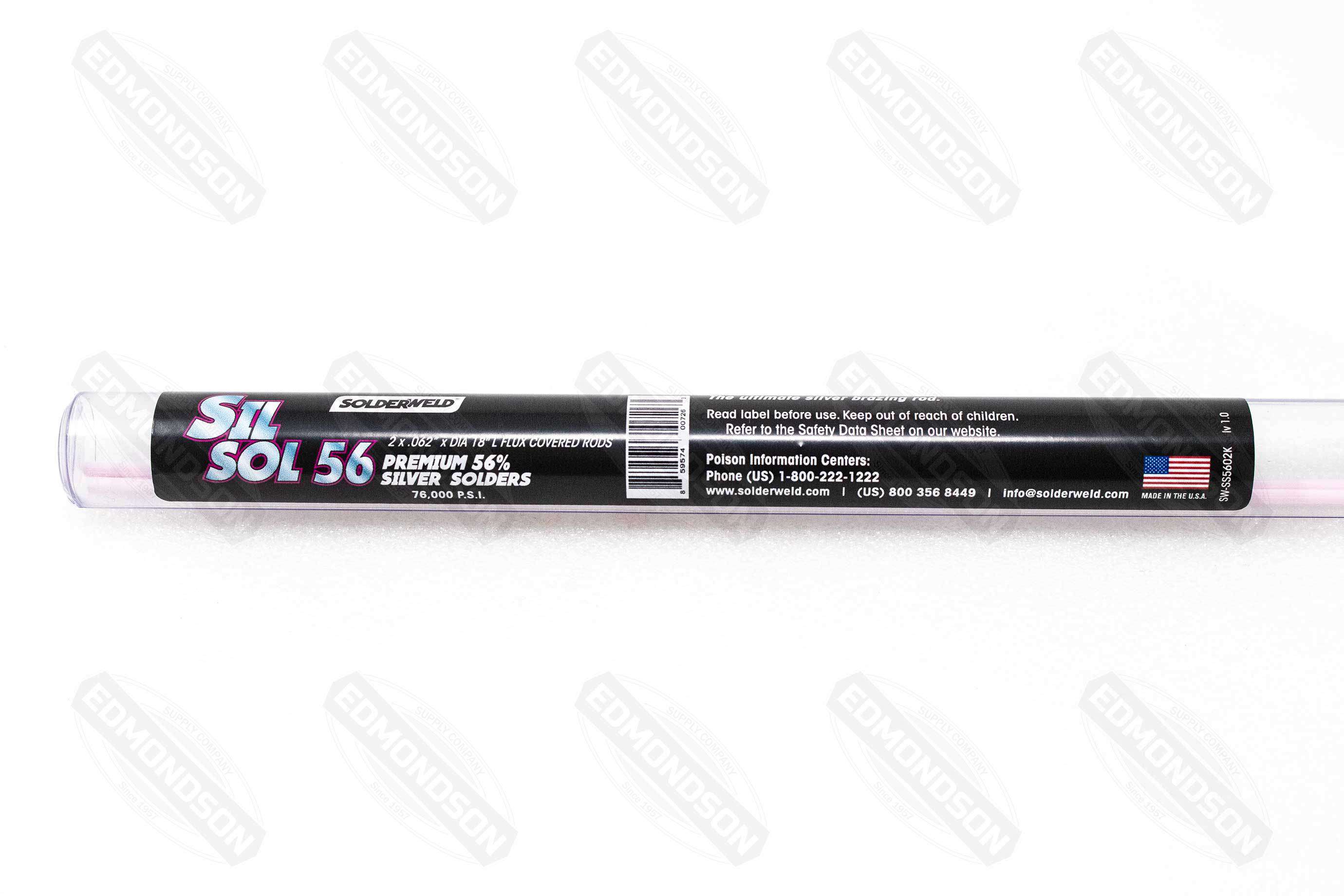 SolderWeld SW-SS5602K Sil Sol 56 – Premium, 56% Silver Solder – Flux Covered, 2 Rod Pack Online Sale
