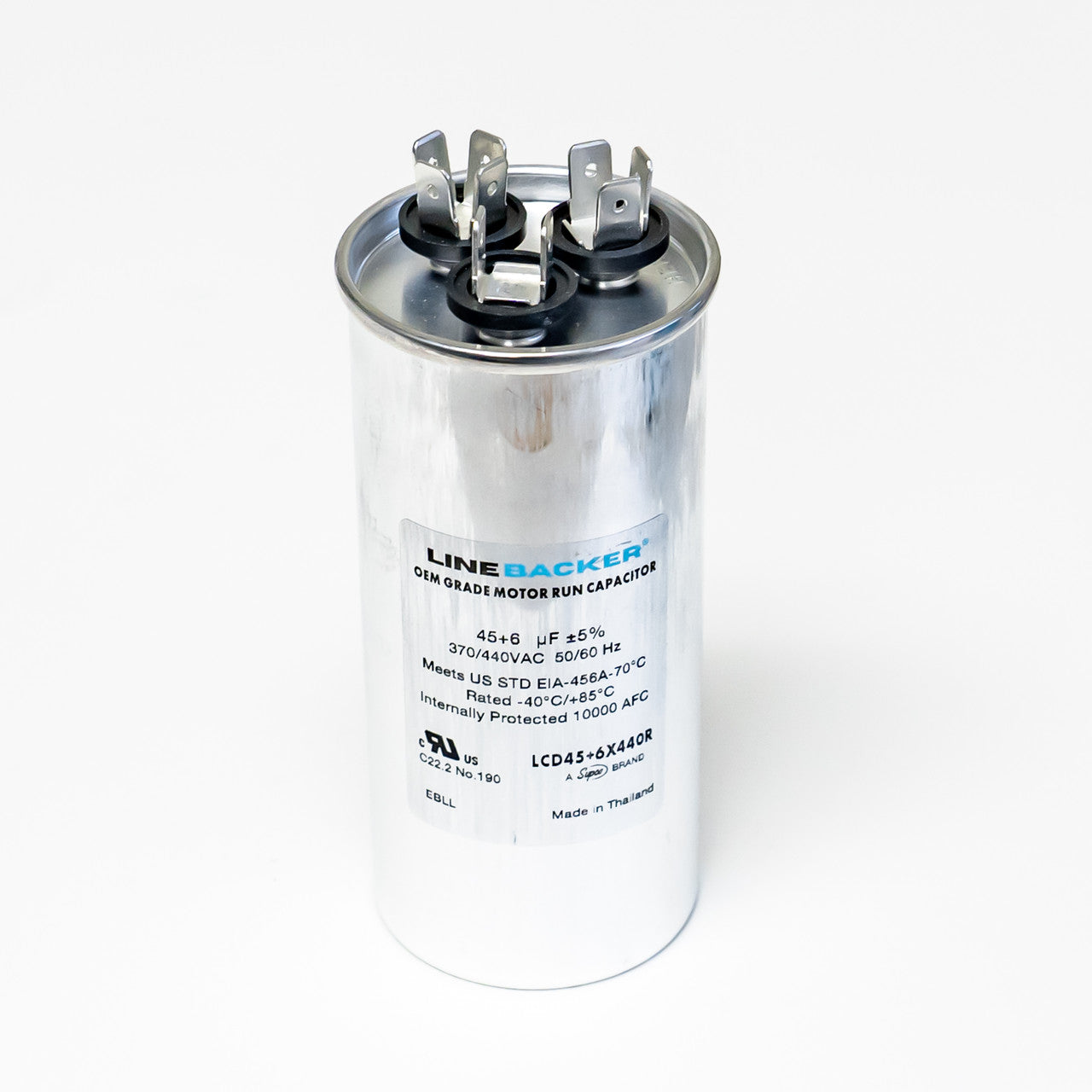 Supco Linebacker LCD45+6X440R Round Dual Run Capacitor Supply