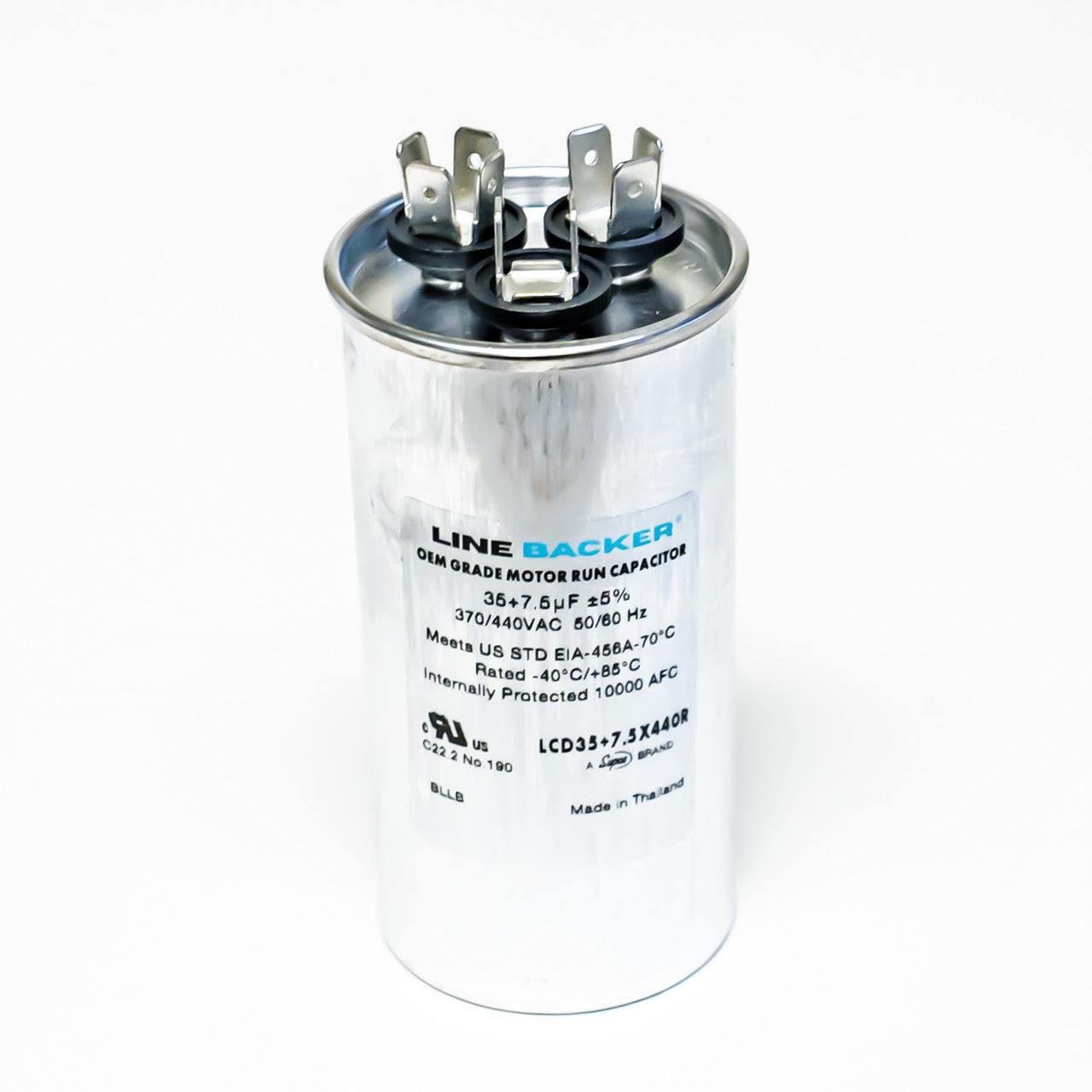 Supco Linebacker LCD35+7.5X440R Round Dual Run Capacitor Online