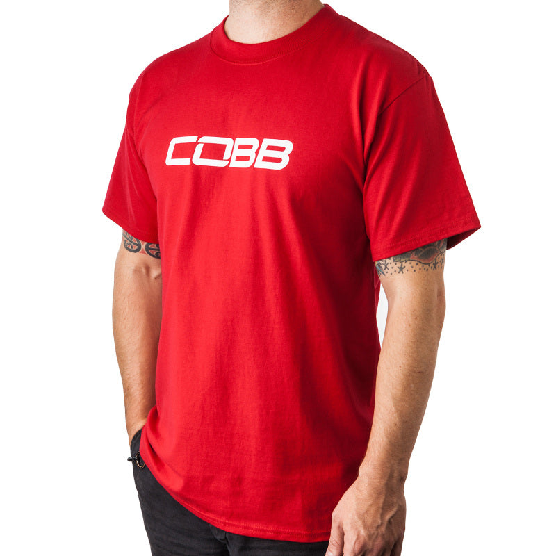 Cobb Tuning Logo Mens T-Shirt (Red) – Large Fashion