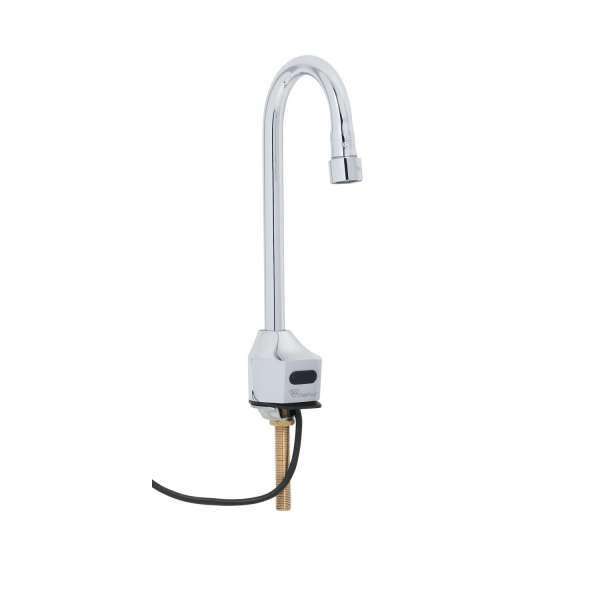 T&S Brass EC-3100 ChekPoint Electronic Faucet, Deck Mount, Gooseneck, AC/DC Control Module Fashion