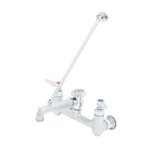 T&S Brass B-0665-BSTR Service Sink Faucet, Wall Mount, 8″ Centers, Built-In Stops, Vacuum Breaker, Rough Sale