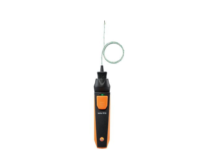 Testo 0563 4915 01 – 915i – Wireless Thermometer w/Flexible Temperature Probe (TC type K) & Smartphone Operation Online
