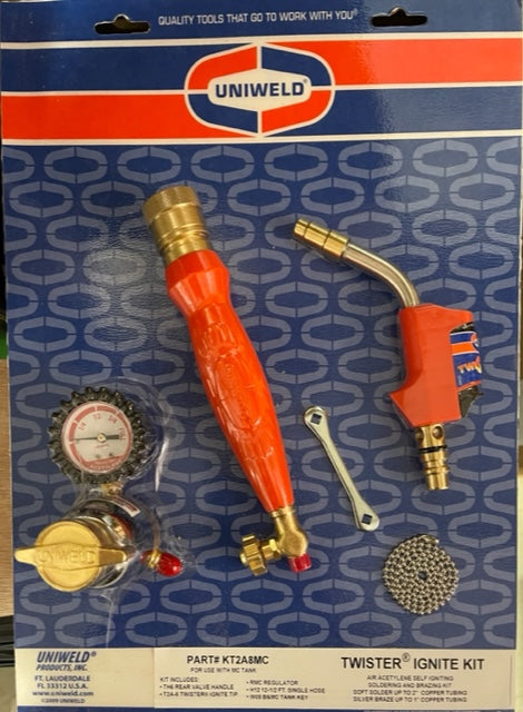 Uniweld KT2A8MC Twister® 2 self-igniting Torch Kit Online Hot Sale