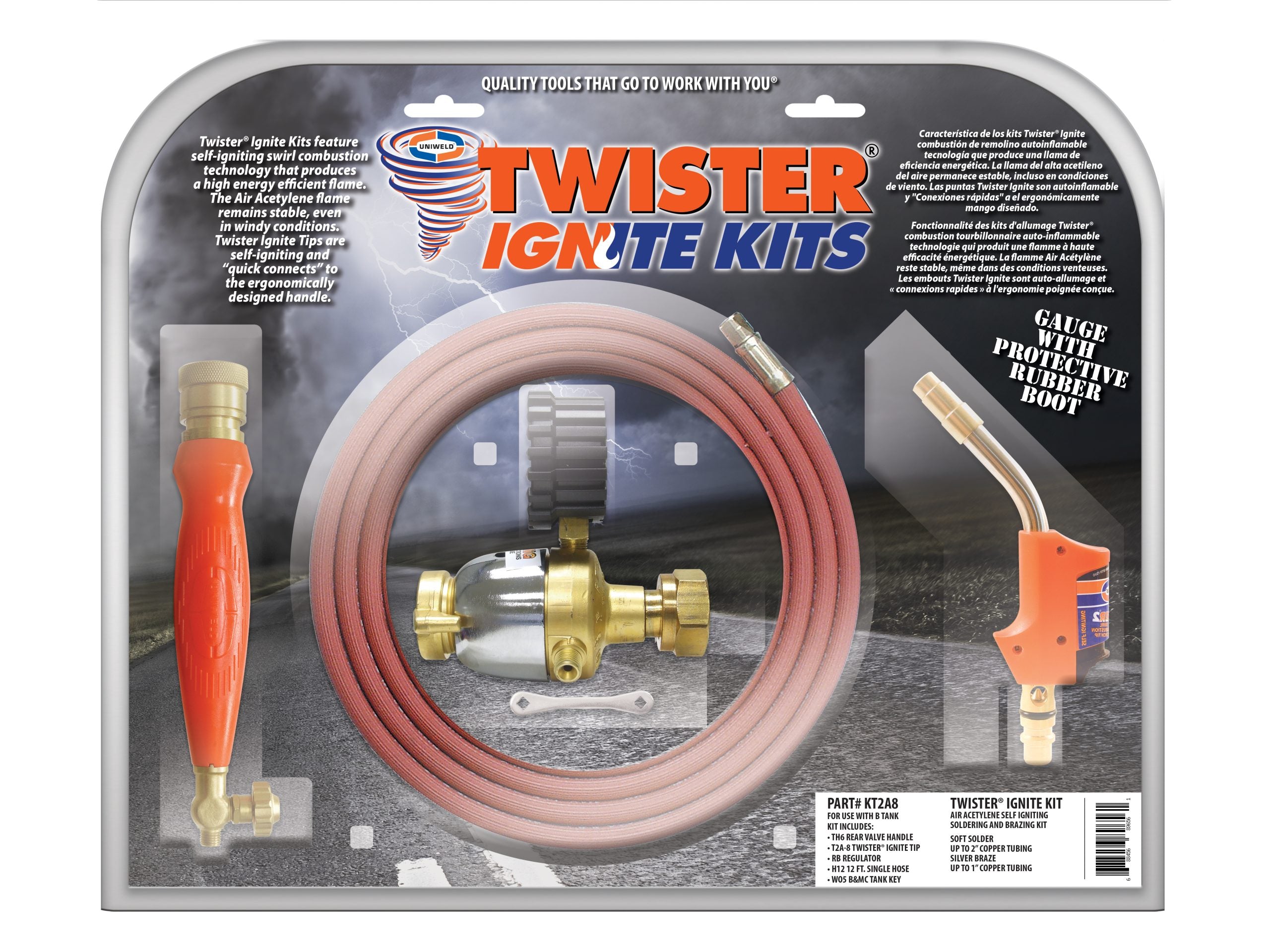 Uniweld KT2A8 TWISTER®2 self-igniting Torch Kit Discount