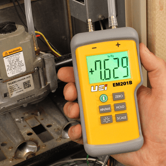 UEi EM201SPKIT Static Pressure Test Kit w/EM201B, ASP1 (2), TF100 (2) Online now