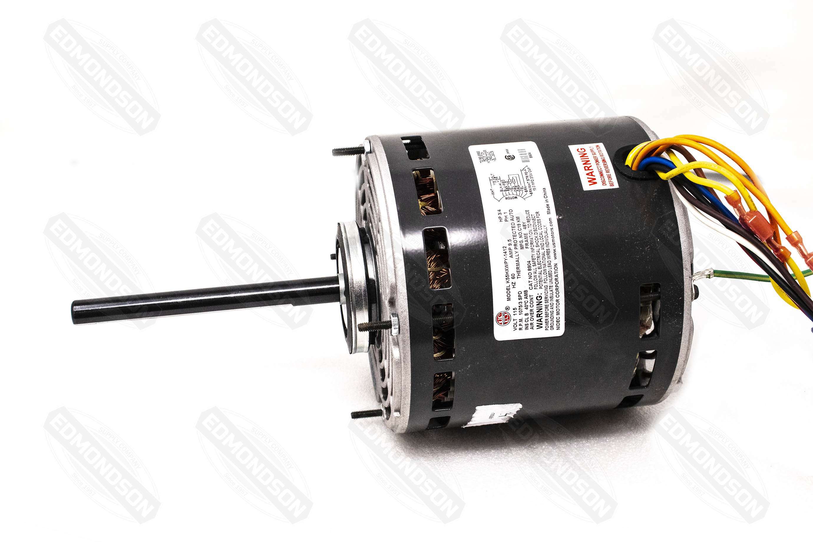 US Motors 8904 5.6″ Direct Drive Blower Motor, 115V, 3/4 HP, 1075 RPM, PSC Sale
