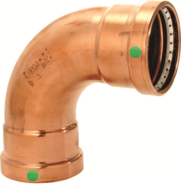 Viega 20633 4″ x 4″ ProPress XL-C Copper 90° Elbow Sale
