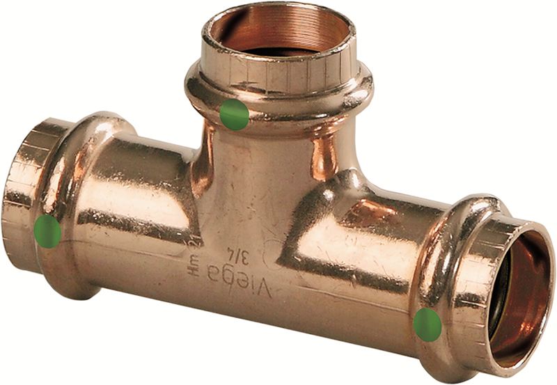 Viega 77377 1/2″ x 1/2″ x 1/2″ ProPress Copper Tee Hot on Sale
