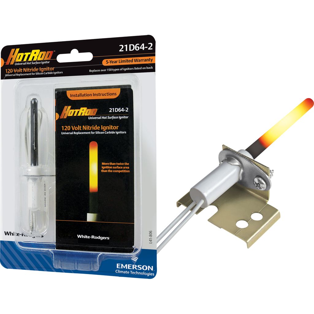 White-Rodgers 21D64-2 HotRod™ 120V Nitride Universal Hot Surface Ignitor Hot on Sale