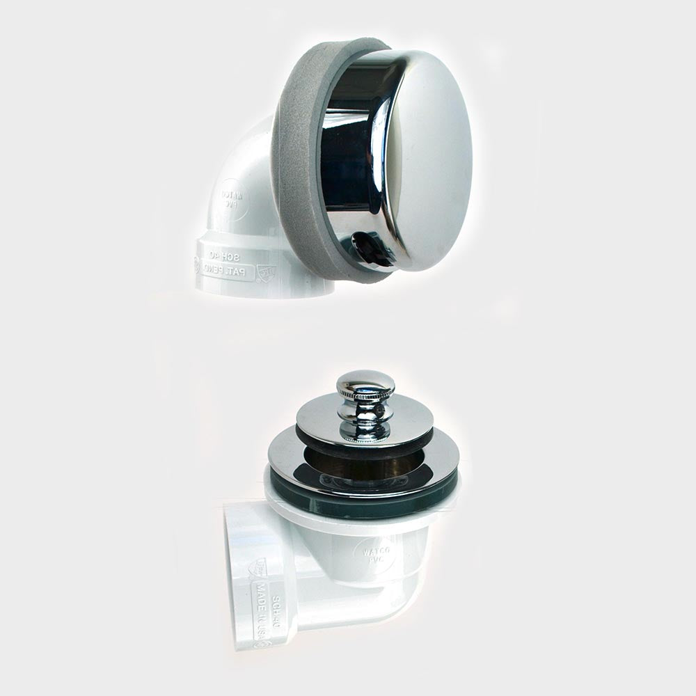Watco 901-LT-PVC-CP Innovator® Lift & Turn Half Kit Bath Waste, Sch 40 PVC, Chrome Plated Sale