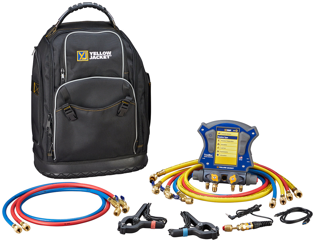 Yellow Jacket 40885 TITANMAX™ Deluxe Digital Manifold Kit Fashion