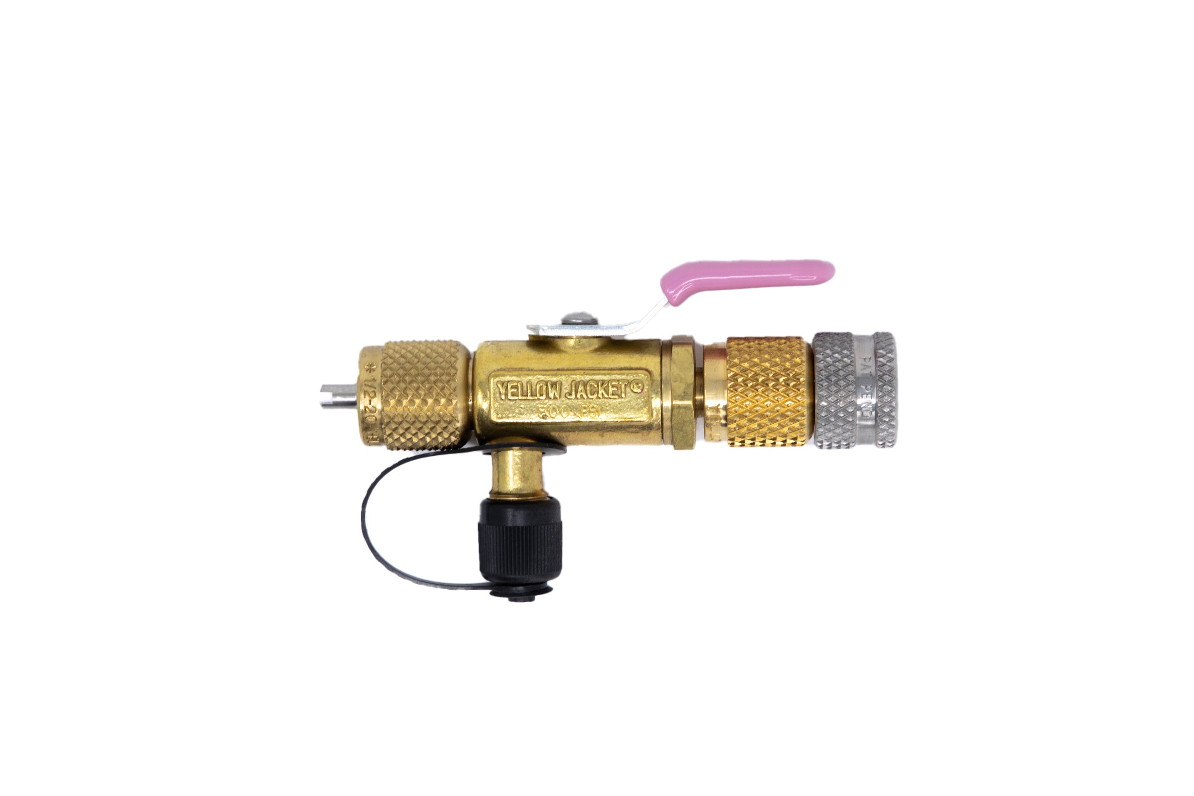 Yellow Jacket 18994 RealTorque™ 1/4” Male x 5/16” Female Vacuum/Charge Valve with 1/4” Side Port on Sale