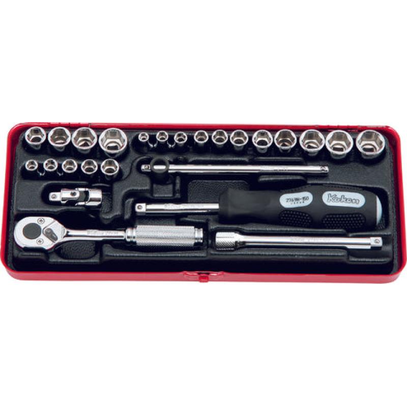 Ko-Ken 2201AM 1/4 Sq. Dr. Socket set 6 point 25 pieces Sale