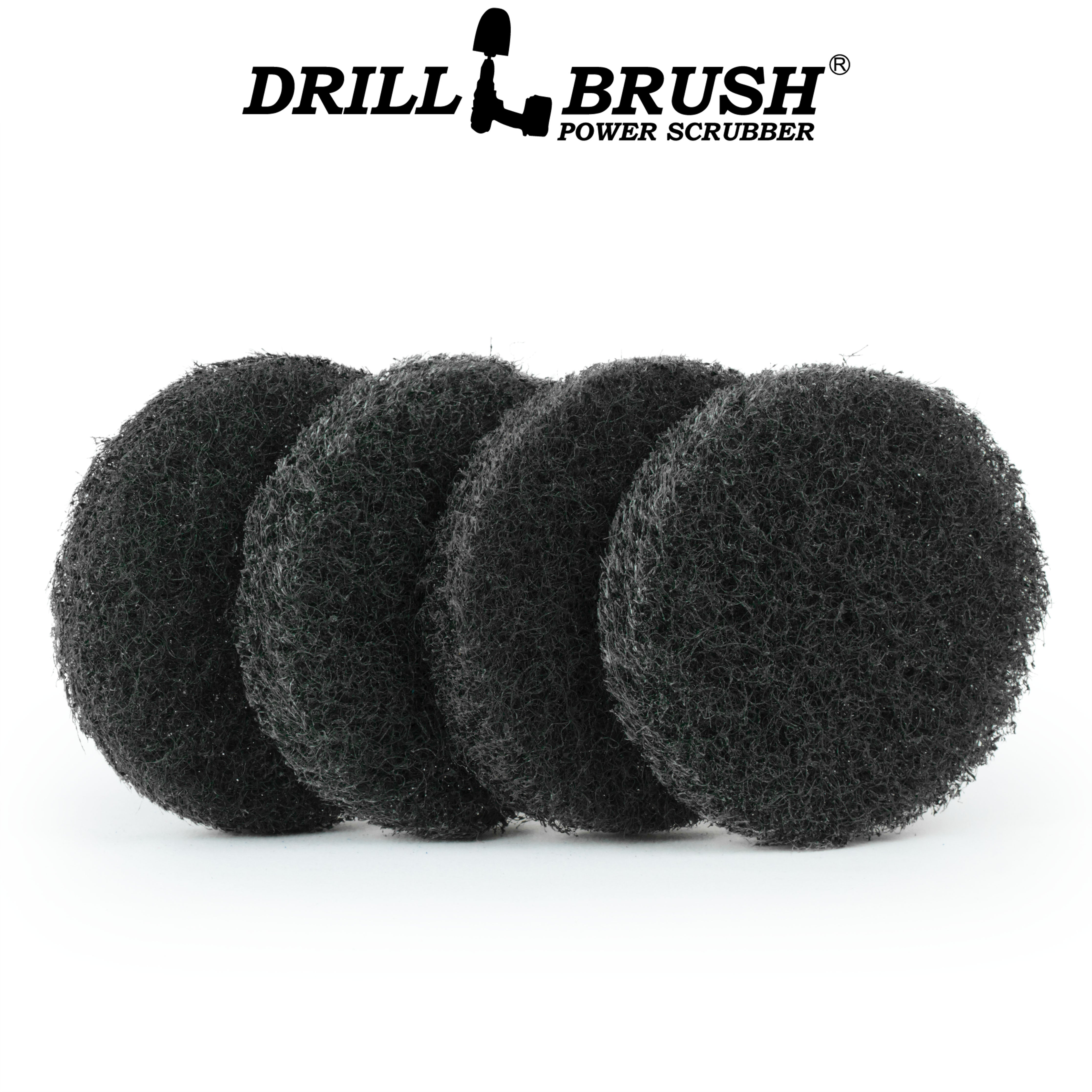 4in Black Scrub Pad 4 Pack Online Sale