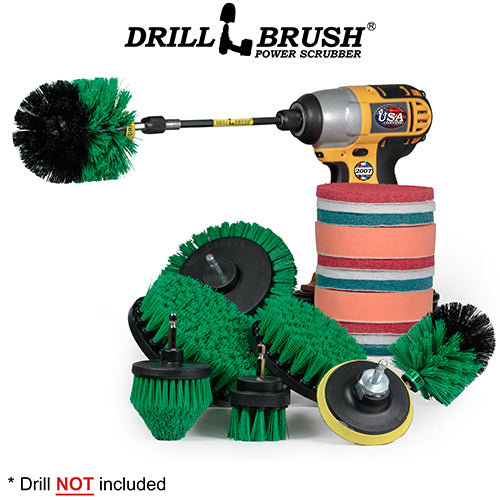 21-piece Green Brush Kit – Medium Bristles | G-E542OMCS-P4-3WRB-2F-3V-5X-QC-DB on Sale