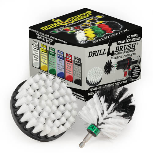 Mini & 4in White Brushes – Soft Bristles – Home & Auto Cleaning | W-S-4M-QC-DB Online now