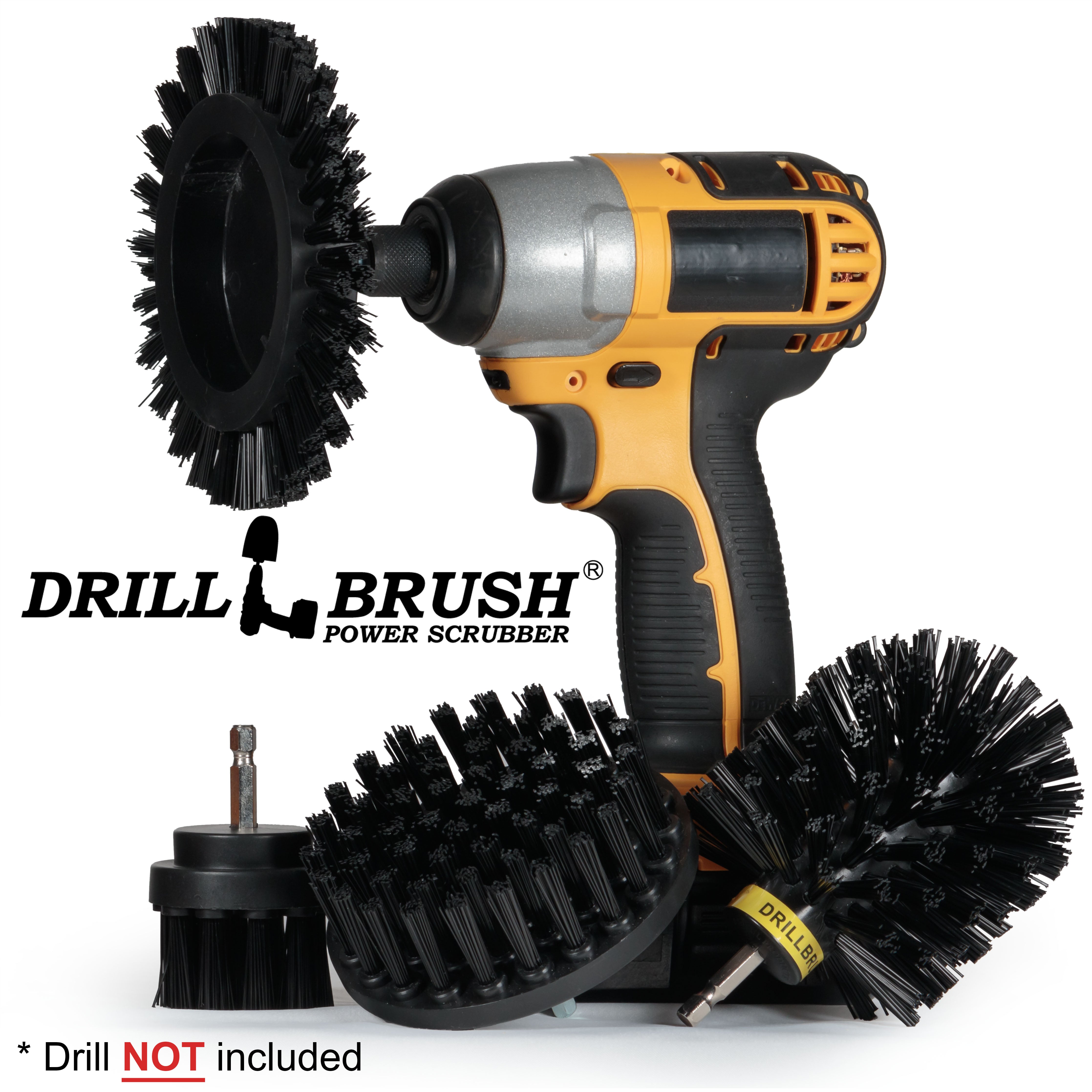 Edge, Original, 4in, and 2in Black Brushes – Ultra Stiff – Heavy Duty & Grill Cleaning | K-S-E42O-QC-DB Hot on Sale