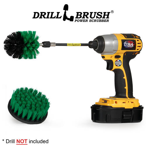 Mini & 4in Green Brushes – Medium Bristles – Kitchen & Appliance Cleaning | G-S-4M-5X-QC-DB on Sale