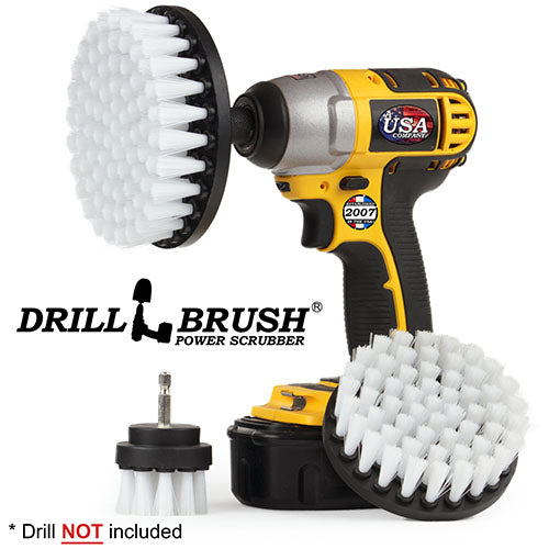 5in, 4in, & 2in White Brushes – Soft Bristles – Home & Auto Cleaning | W-S-542-QC-DB Online Hot Sale