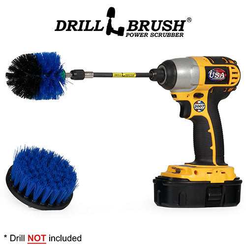Mini & 4in Blue Brushes & 5in Extension – Medium Stiffness – Marine & Pool | B-S-4M-5X-QC-DB Discount