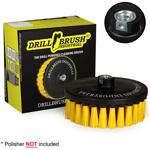7in Yellow Brush – Industrial Medium Stiffness – Commercial Flooring & Masonry | 7in-L-Y-T-DB Sale