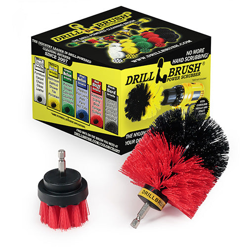 Original & 2in Red Brushes – Stiff – Outdoor & Patio Cleaning | R-S-2O-QC-DB Hot on Sale