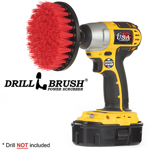 5in Red Brush – Stiff Bristles – Masonry & Lawn Furniture Cleaning | 5in-S-R-QC-DB Discount