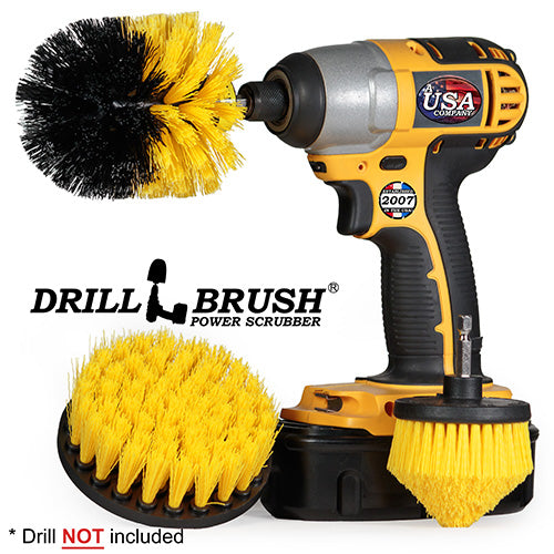 Original, 4in, and Corner Yellow Brushes – Medium Stiffness – Bathroom & Shower Cleaning | Y-S-4CO-QC-DB Fashion