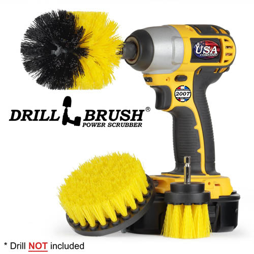 Original, 4in, & 2in-L Yellow Brushes – Medium Bristles – Bathroom & Shower | Y-4OS-2L-QC-DB Discount