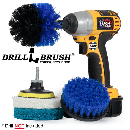 Original & 4in Blue Brushes w/4in Pads – Soft & Stiff Pads – Pool & Marine | S-B4O-P4-WB-4V-QC-DB Online Hot Sale
